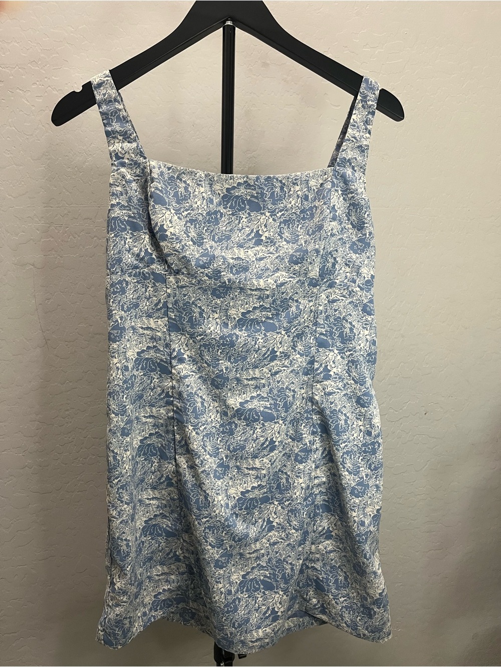 Lulu's Blue and White Floral Mini Dress